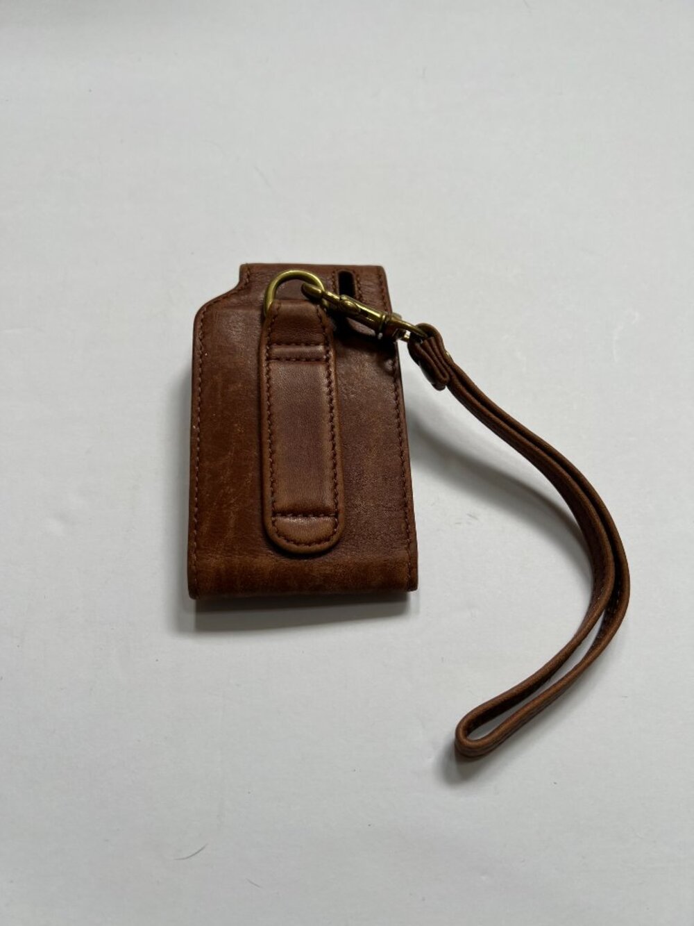 Coach Vintage Brown Glove Tanned Leather Cell Phone Case - Picture 2 of 6